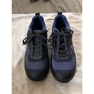 Carolina CA1914 Men's 10.5 D Alloy Toe Work Shoes Oil Slip Resistant Navy